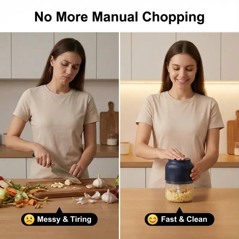 🔥48% OFF⚡ Cordless Mini Food Chopper – Chop, Mince & Blend in Seconds