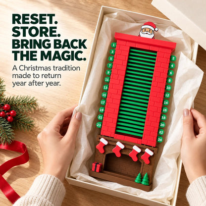 🎅 24-Day Santa Chimney Christmas Countdown Calendar – Interactive Reusable Holiday Decor