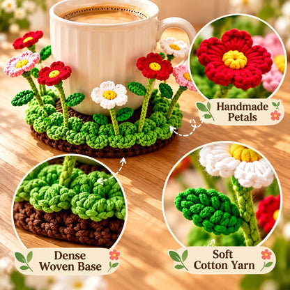 Handmade Crochet Floral Coaster | Everlasting Table Art 🌸
