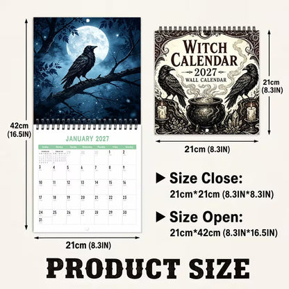 Black Friday Deal: 2027 Gothic Crow Steampunk Decorative Calendar