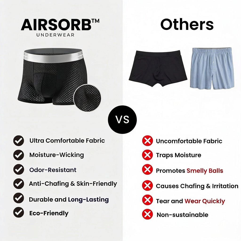 🏆45K+ SOLD 🔥2026 HOT SALE  AirSorb™ Premium All-Day Comfort IceSilk Mesh Men's Boxer