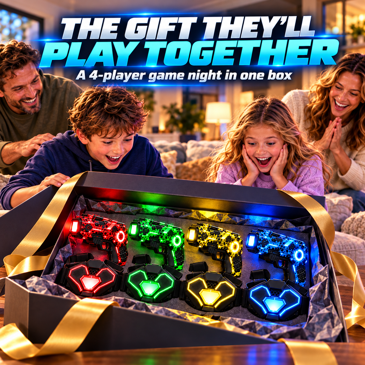[Free Shipping] 🎮 Rechargeable Laser Tag Set for Kids & Families