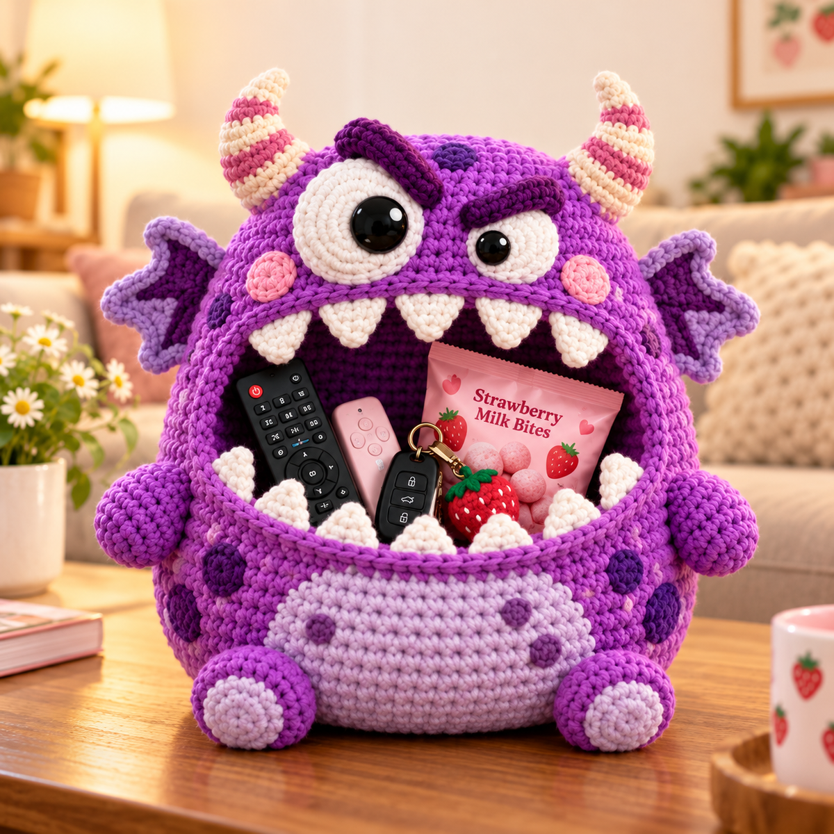 👾 DIY Crochet Monster Storage Basket Kit | 6 Ugly-Cute Designs