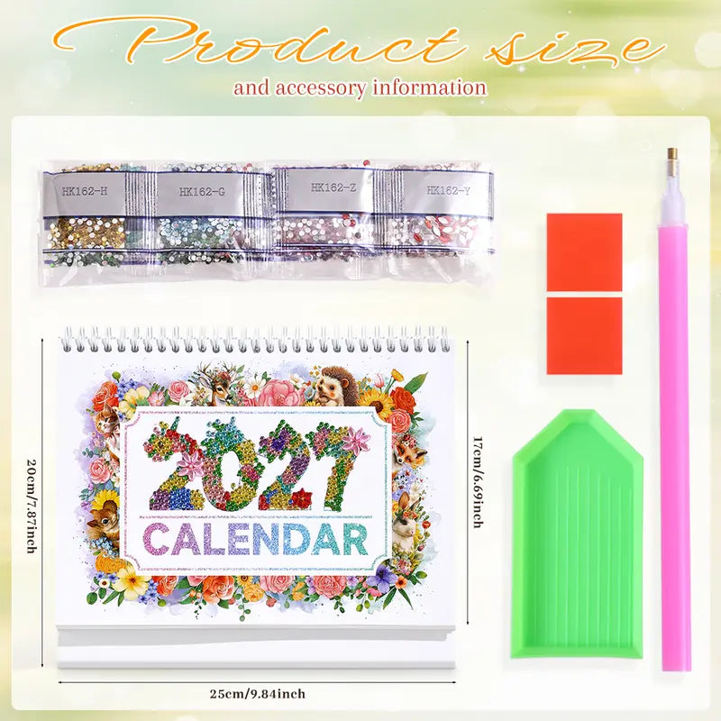 2027 Vintage Theme Diamond Calendar Set