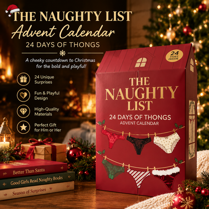 🎁The Naughty List 24 Days Of Thongs Advent Calendar🔥