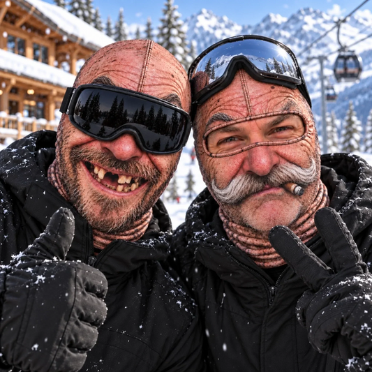 ⛷️ Funny Ski Mask – Born for the Slopes Winter Face Cover