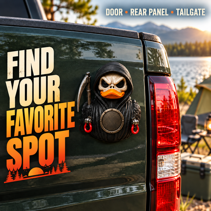 Car Halloween 85th Anniversary Grim Reaper Duck Acrylic Magnet