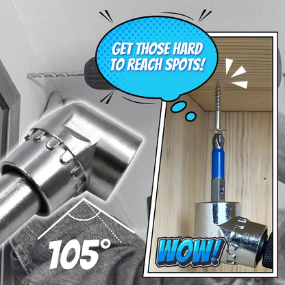 105° Angled Drill Attachment 🔧 – Extended 5.51' Reach Adapter