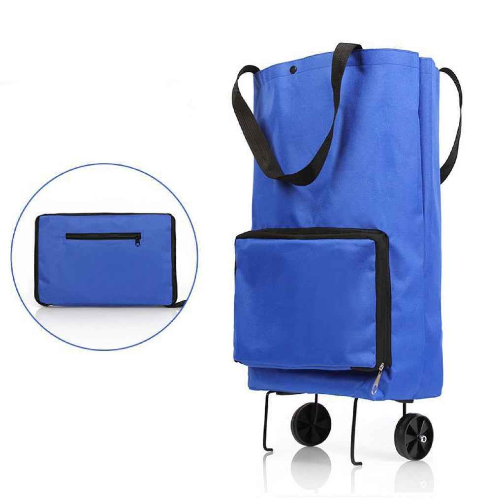 🔥 50% OFF|🛍️✨  3-in-1 Expandable Rolling Shopping Tote – 🛞Hidden Wheels & 44LB Capacity