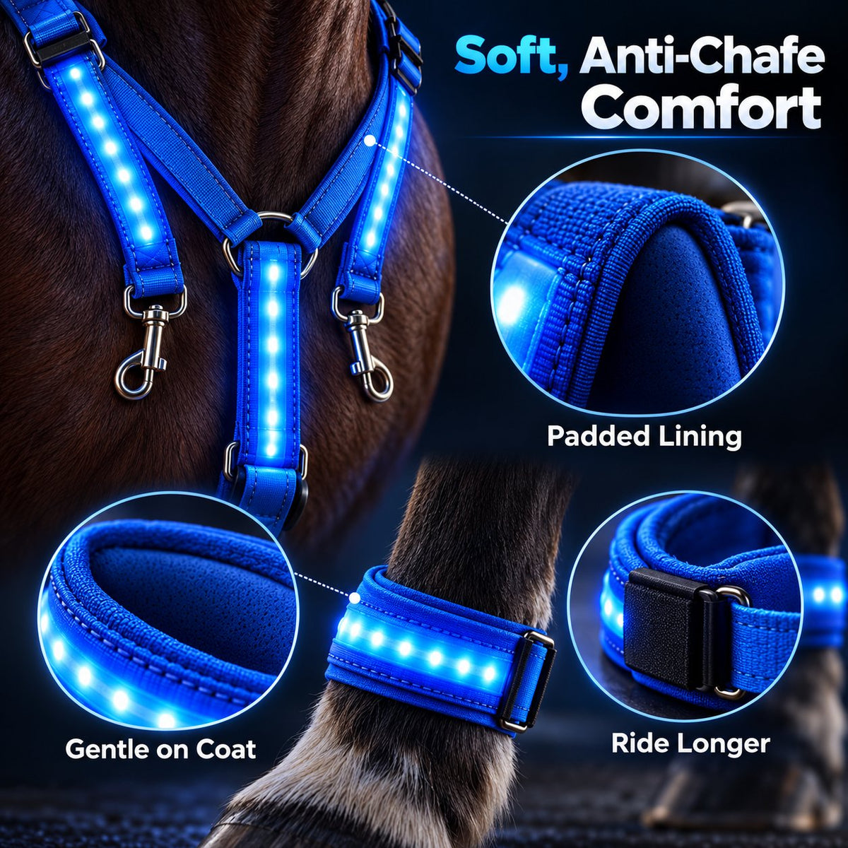 360° Illuminated Horse Harness & Glow Kit 🐎✨