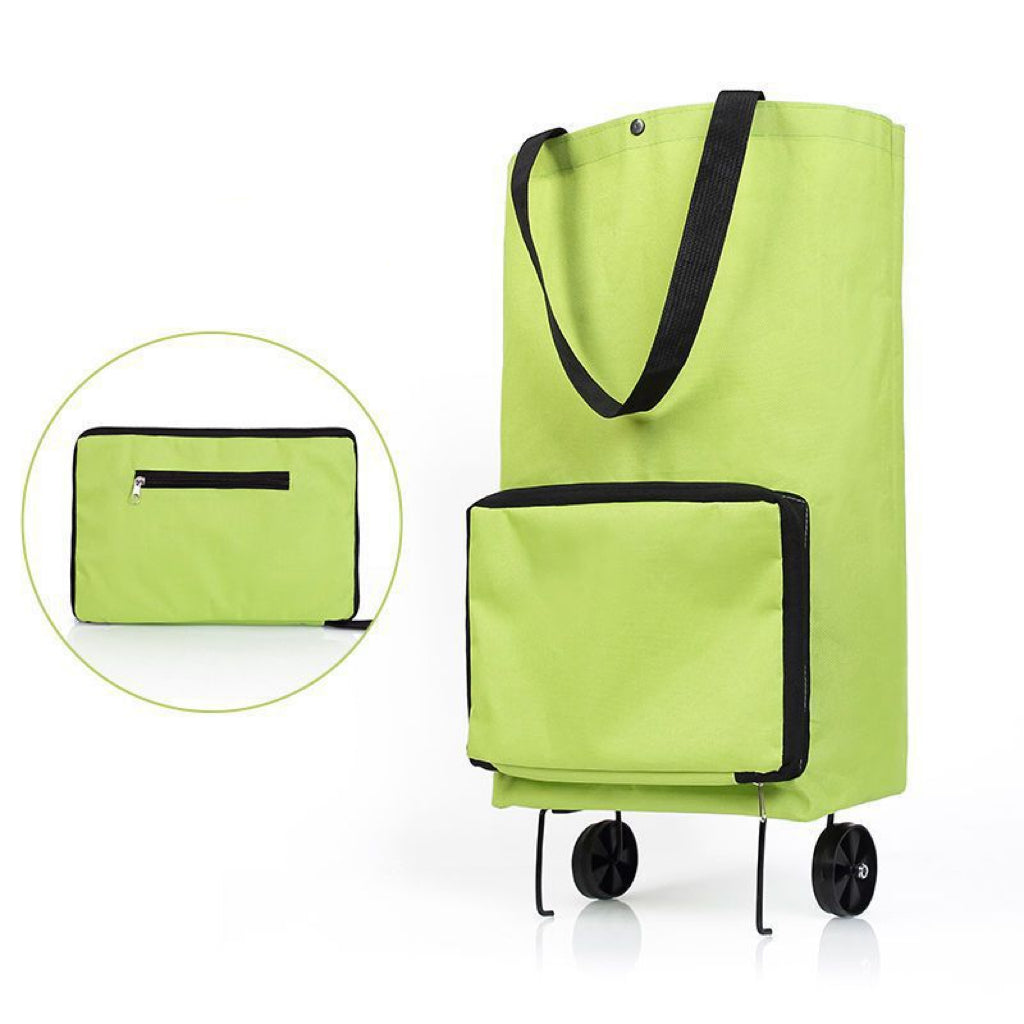 🔥 50% OFF|🛍️✨  3-in-1 Expandable Rolling Shopping Tote – 🛞Hidden Wheels & 44LB Capacity