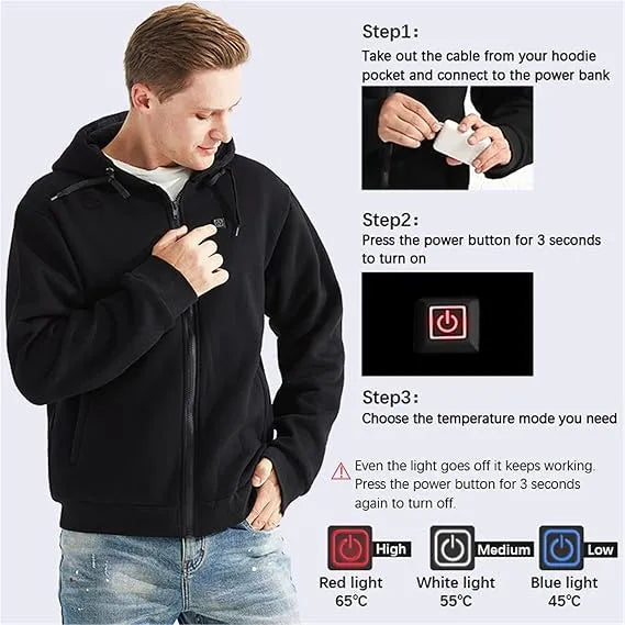 LAST DAY 50% OFF - 🎁 Unisex Heated Hoodie