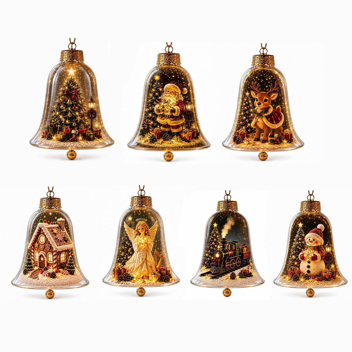 ⭐Limited time49% OFF -✨🎄 Glowing Christmas Story Ornament – Light-Up Mini Holiday Scene