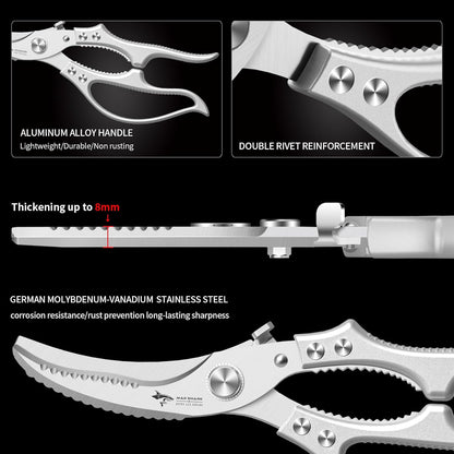 ⚡FLASH SALE 50%💥Heavy-Duty Kitchen Shears🔪 Cut, Scale & Open Easily