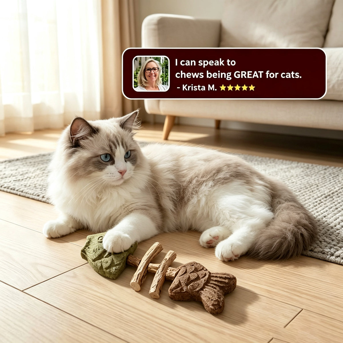 Catnip & Silvervine Chew