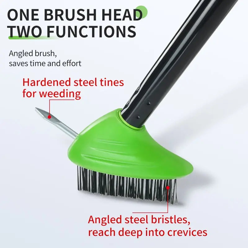 50% OFF! Clear Stubborn Weeds in Seconds — The Ultimate 3-in-1 Weed Brush Set!