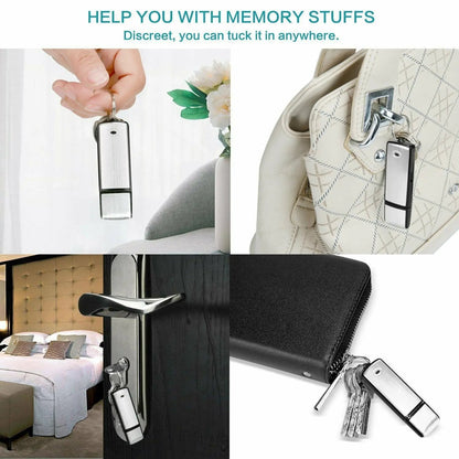 USB Flash Drive Voice Recorder 2-in-1 – Voice Activated, Smart Noise Reduction, Scheduled Recording, Auto File Save