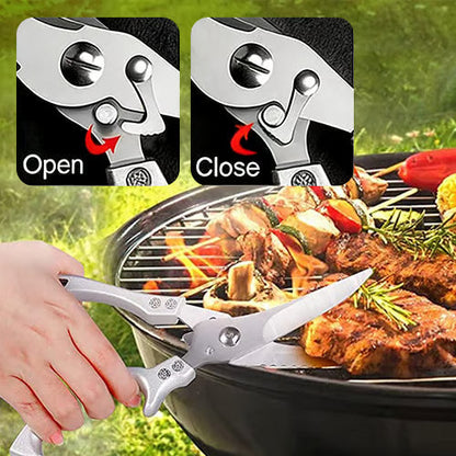 ⚡FLASH SALE 50%💥Heavy-Duty Kitchen Shears🔪 Cut, Scale & Open Easily