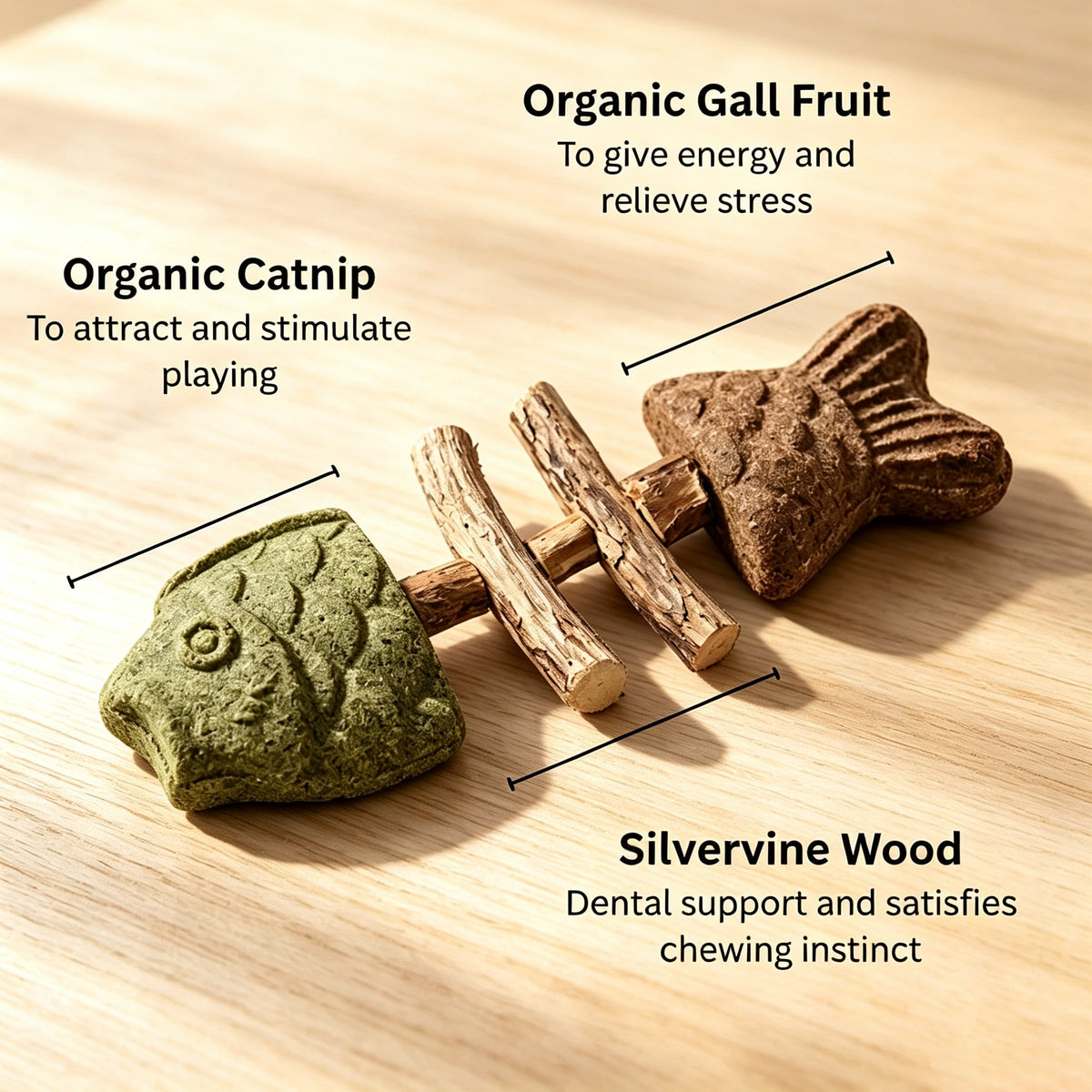 Catnip & Silvervine Chew