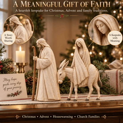 🔥Last Day 49% OFF🚶 🌟 Journey to Bethlehem Nativity Figurine Set
