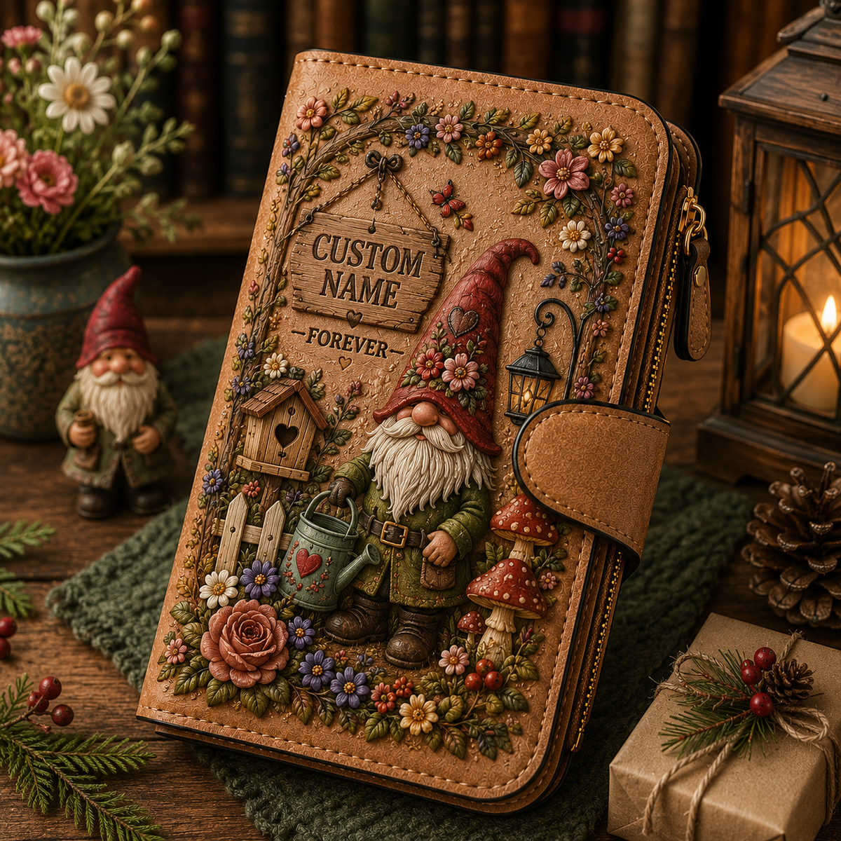 🌸 Personalized Embossed Wallet – Pick Your Style, Add Your Name 🌿