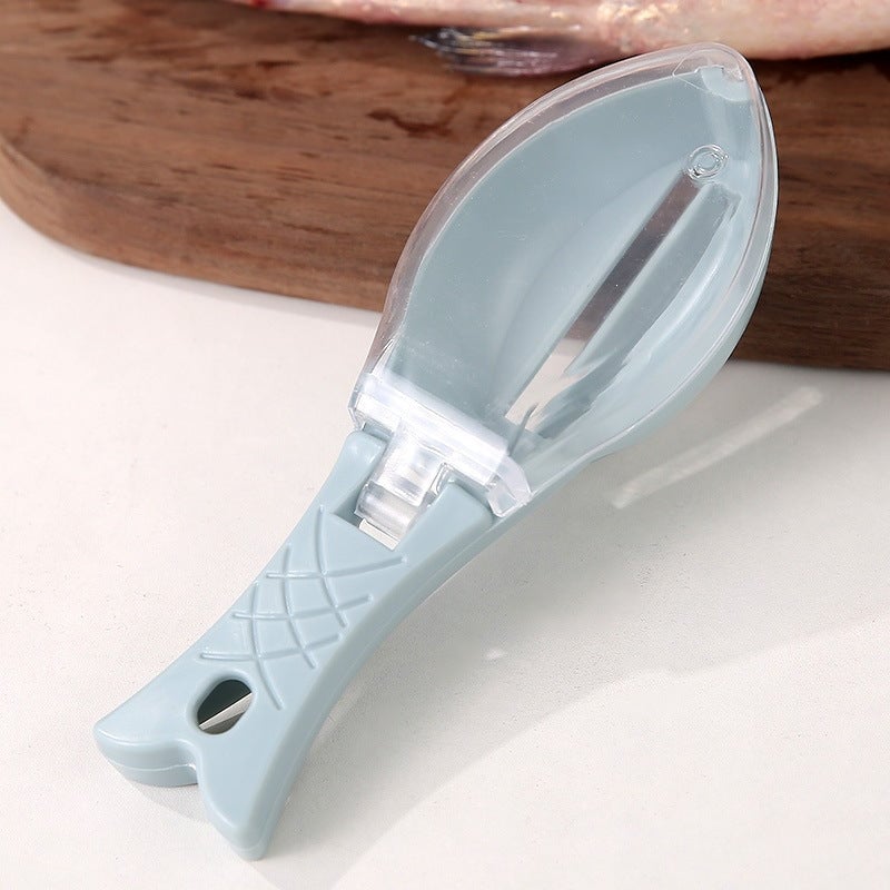 🐟 Mess-Control Fish Scaler with Collection Lid