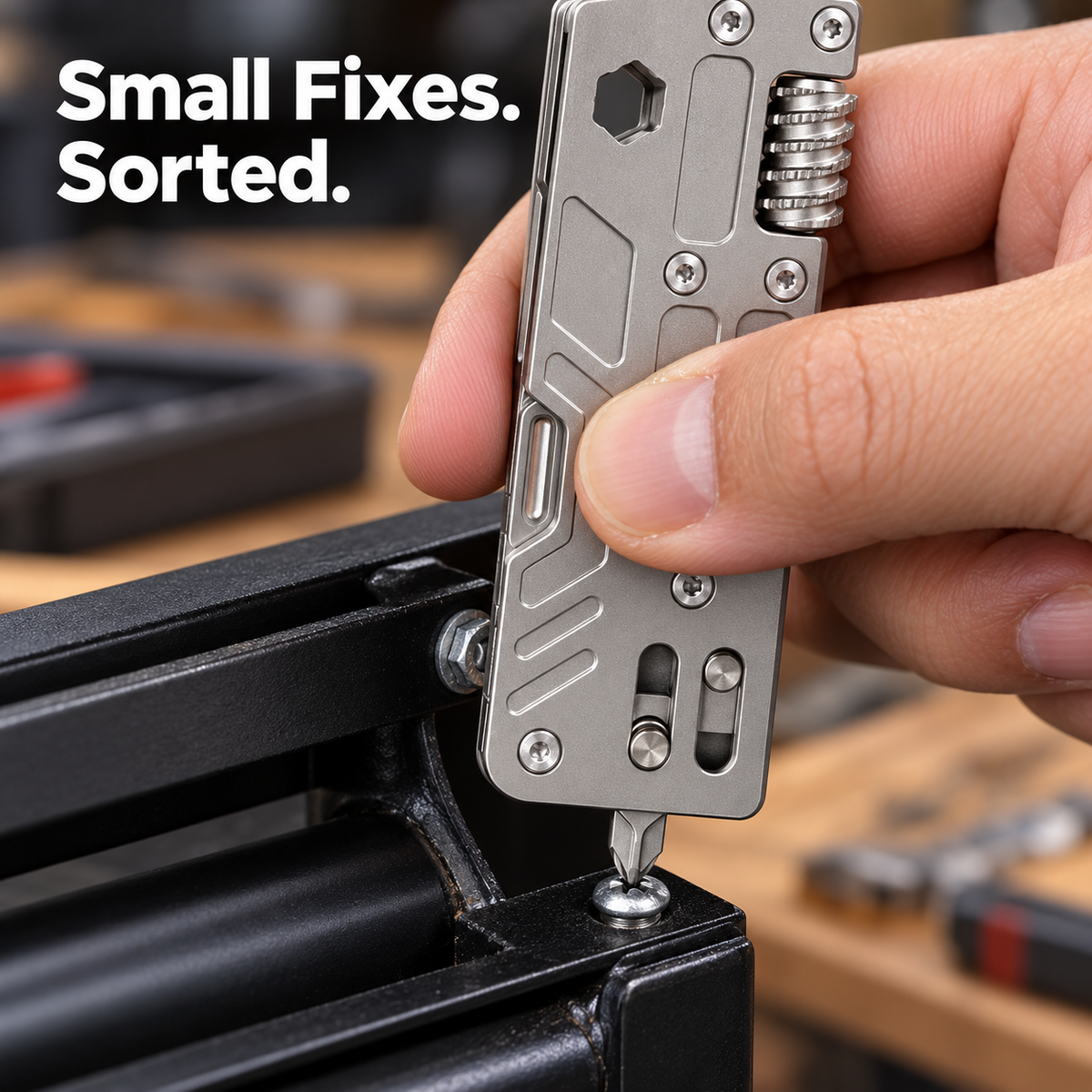 🛠️ Portable Titanium 10-in-One Outdoor Multi-Function Tool