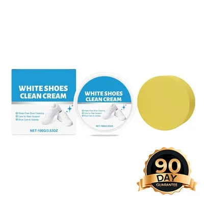 White Shoes Solid Clean Cream