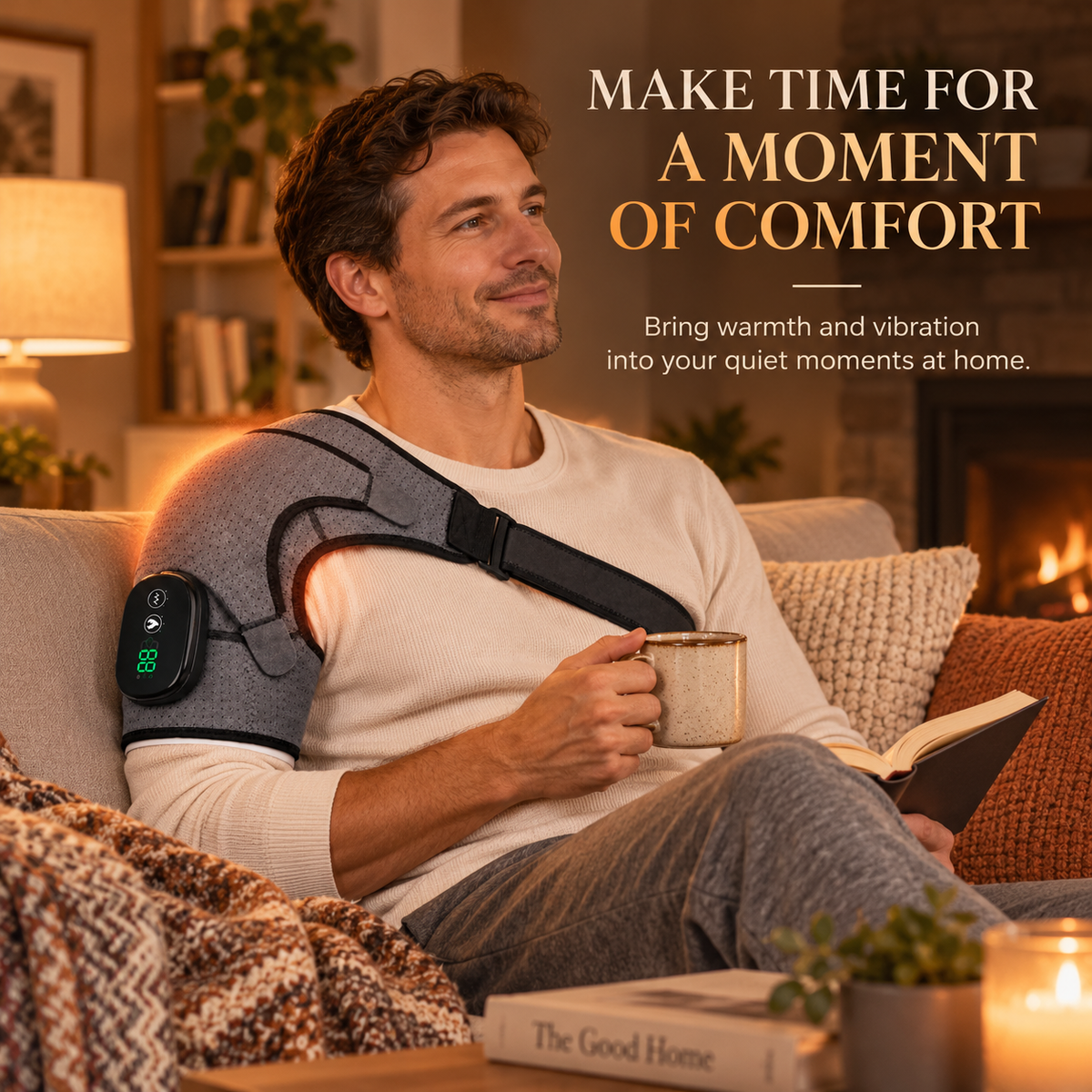 🔥 WarmEase – Heated Shoulder Massager with Vibration