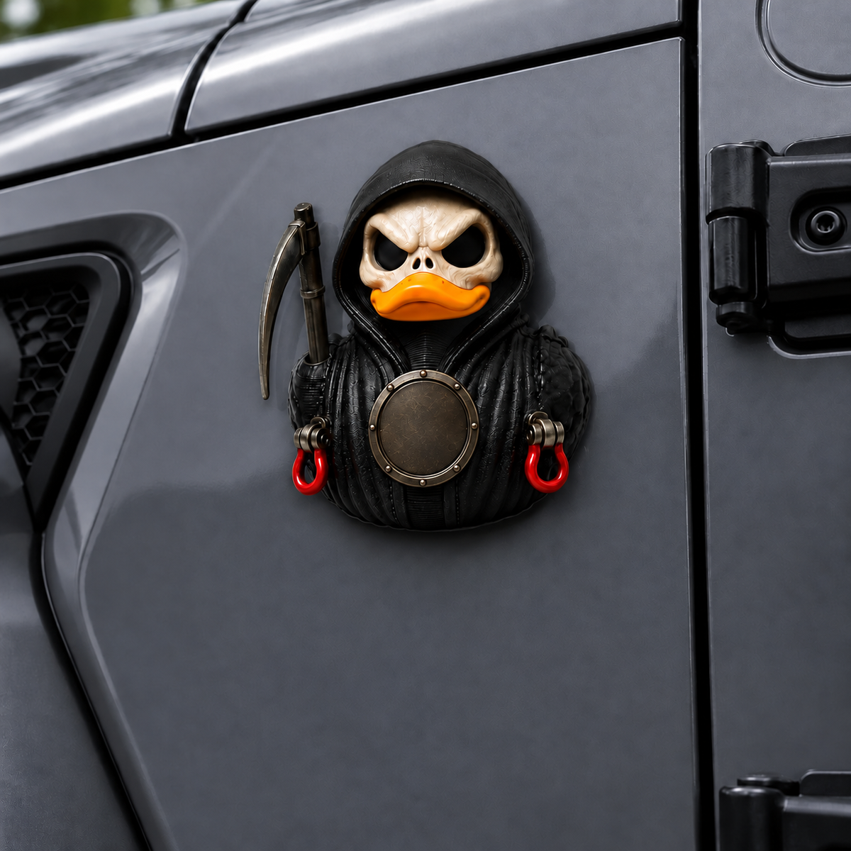 Car Halloween 85th Anniversary Grim Reaper Duck Acrylic Magnet