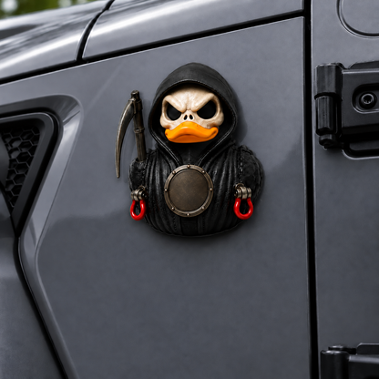 Car Halloween 85th Anniversary Grim Reaper Duck Acrylic Magnet