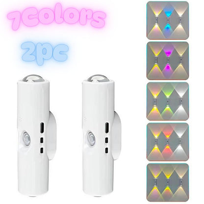 🌈 Motion Sensor Night Light – Rechargeable, Dimmable RGB Glow for Cozy Spaces