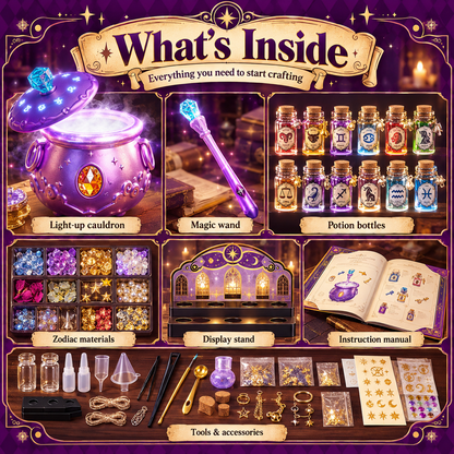 🔮✨ Starlit Wish Potion Lab – DIY Zodiac Magic Potion Making Kit