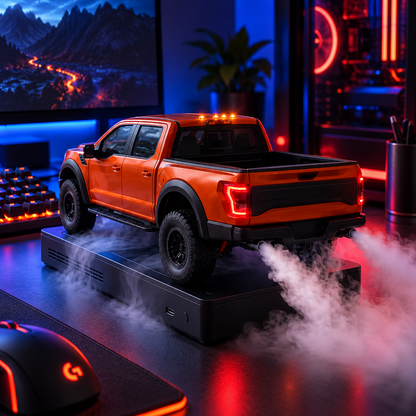 LED Pickup Truck Humidifier – Realistic Exhaust Mist, Raptor-Style Model & Cool Desk Decor