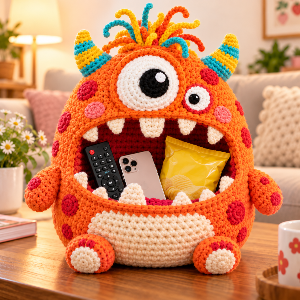 Clutter Munchers Hungry Monster DIY Crochet Storage Buddies 👾🧶