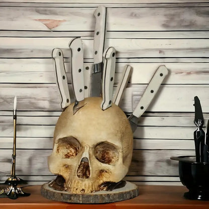 SkullSlice™ - Gothic Skull Knife Holder