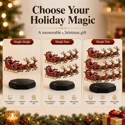 🔥Buy More Save More🔥🎅 Santa’s Flying Sleigh — Magnetic Levitation Christmas Display ✨