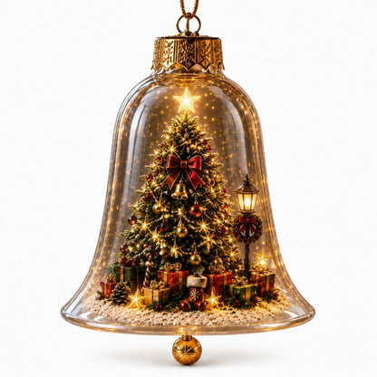 ⭐Limited time49% OFF -✨🎄 Glowing Christmas Story Ornament – Light-Up Mini Holiday Scene