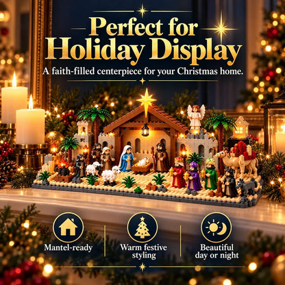 Nativity Advent Calendar – 24-Day Buildable Christmas Nativity Set