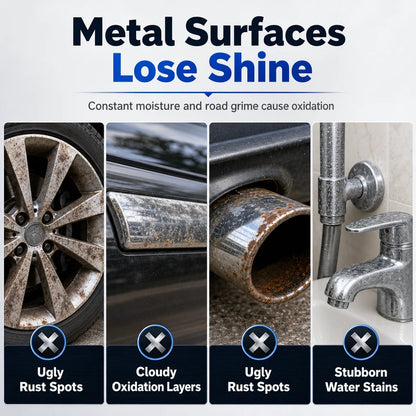 ✨Buy 1 get 1 free🚗Metal Chrome Polish & Restorer Paste with Brush