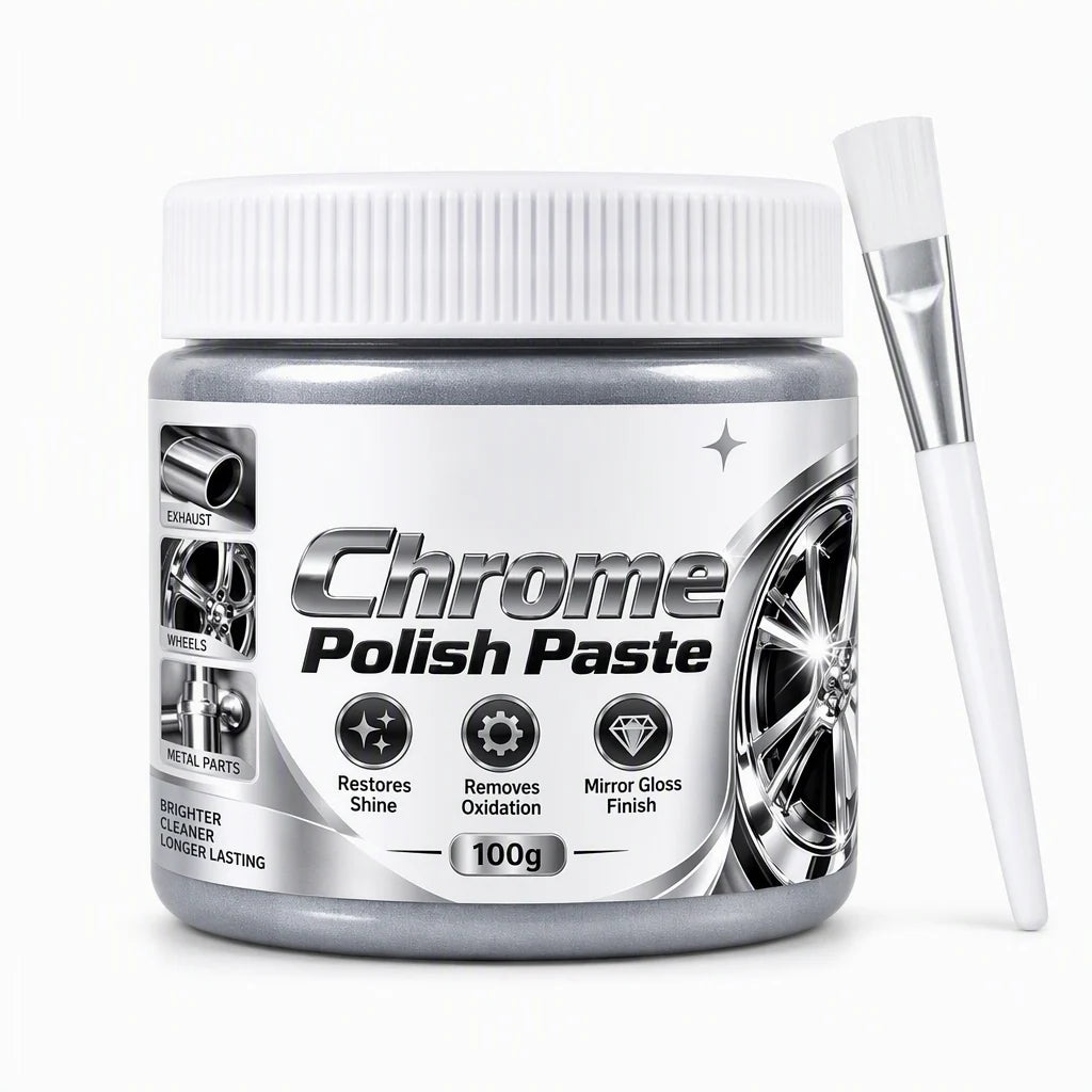 ✨Buy 1 get 1 free🚗Metal Chrome Polish & Restorer Paste with Brush