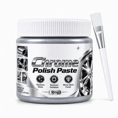 ✨Buy 1 get 1 free🚗Metal Chrome Polish & Restorer Paste with Brush