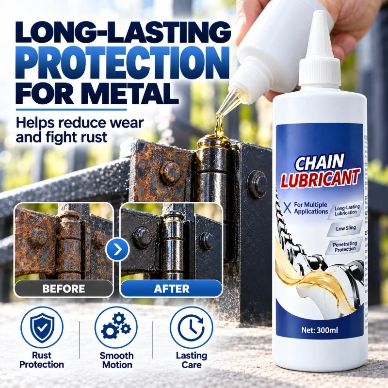 Multi-Purpose Chain Lubricant with Precision Pointed Nozzle