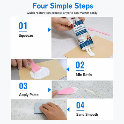 Quick-Drying Ceramic Tile Repair Paste