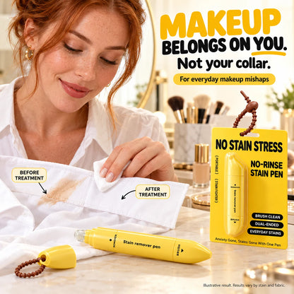 Portable Dual-Head Stain Remover Pen✨ Instant No-Rinse Emergency Spot Cleaner for Clothes, Oil & Coffee Stains⏳