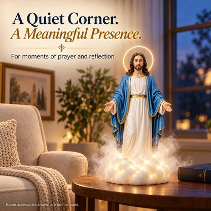 🎁 Last Day 49% Off✝️✨ Holy Mist Humidifier —  Daytime Décor, Evening Glow☁️💛