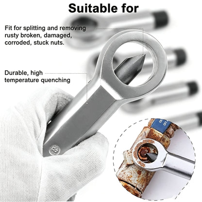 🔩 Manual Nut Splitter Extractor | Heavy‑Duty Steel Rusted Seized Nut Remover for Automotive & DIY Repair🛡️