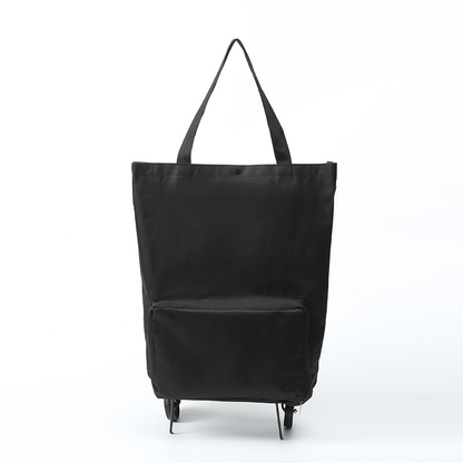🔥 50% OFF|🛍️✨  3-in-1 Expandable Rolling Shopping Tote – 🛞Hidden Wheels & 44LB Capacity