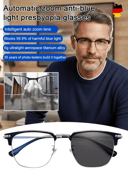 👓 Ultra Light Anti Blue Presbyopic Glasses