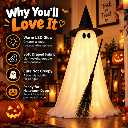 Halloween Spooky Lighted Ghost Decor Set